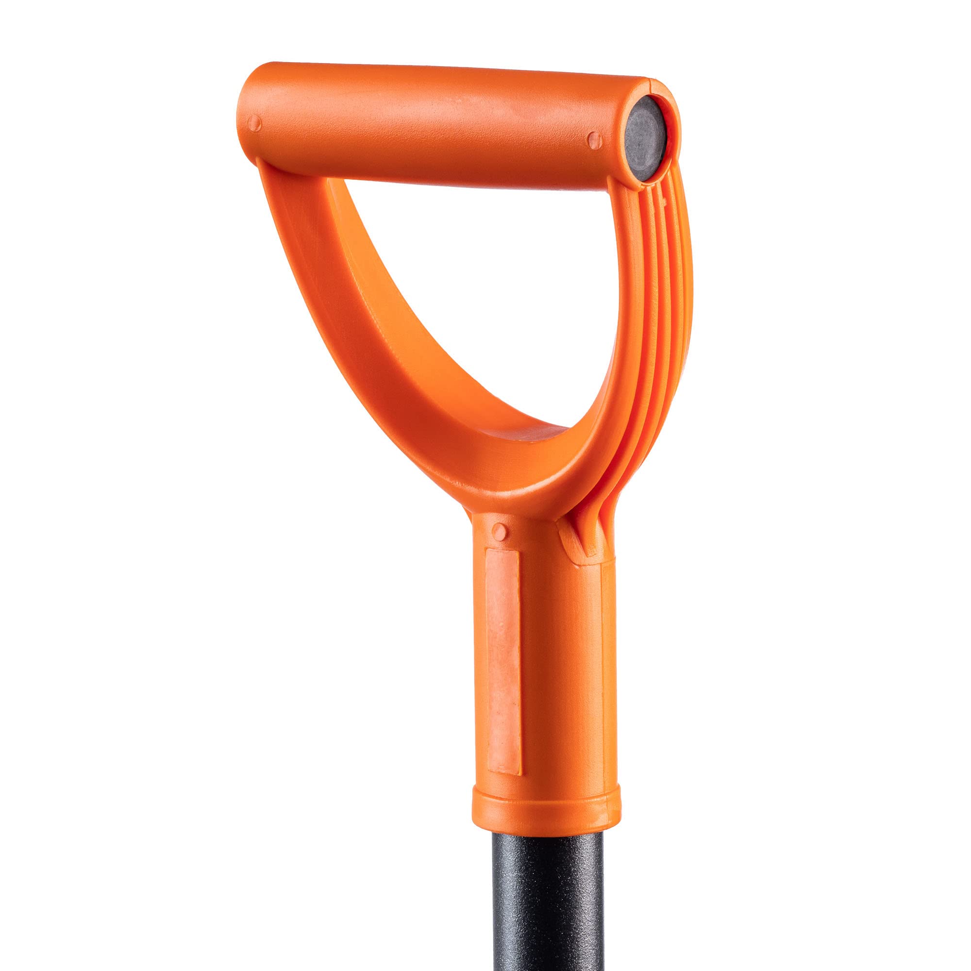 Spaziali di drenaggio Kadax, sponsor di drenaggio con mantello D, pala in acciaio, pala di pizzo con stelo, vanga da giardino ai fori, paletta di drenaggio, vanga (121 cm, nero/arancione)