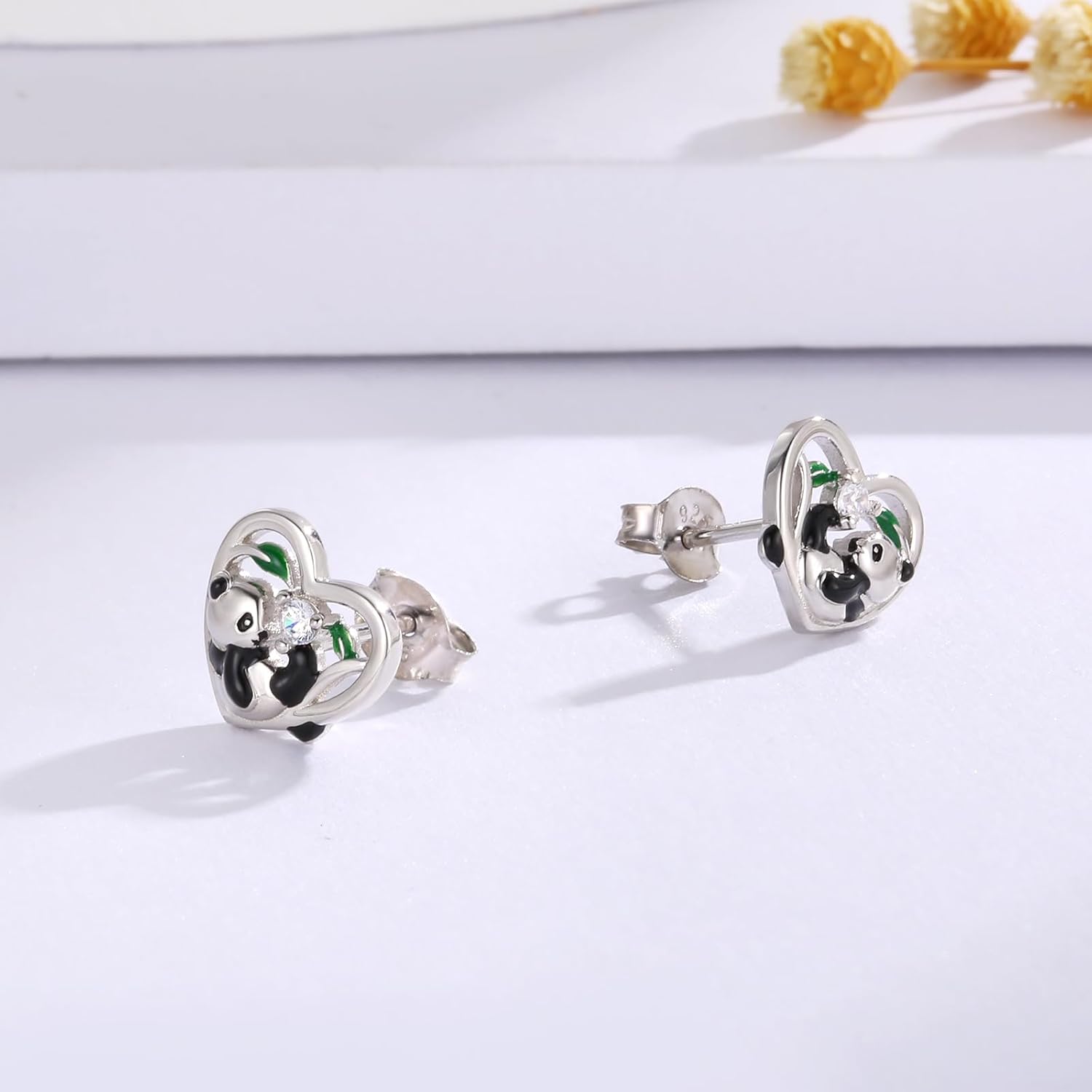 Hypoallergenic Animal Stud Earrings 925 Sterling Silver - Cute Animal Jewelry Gift for Young Ones