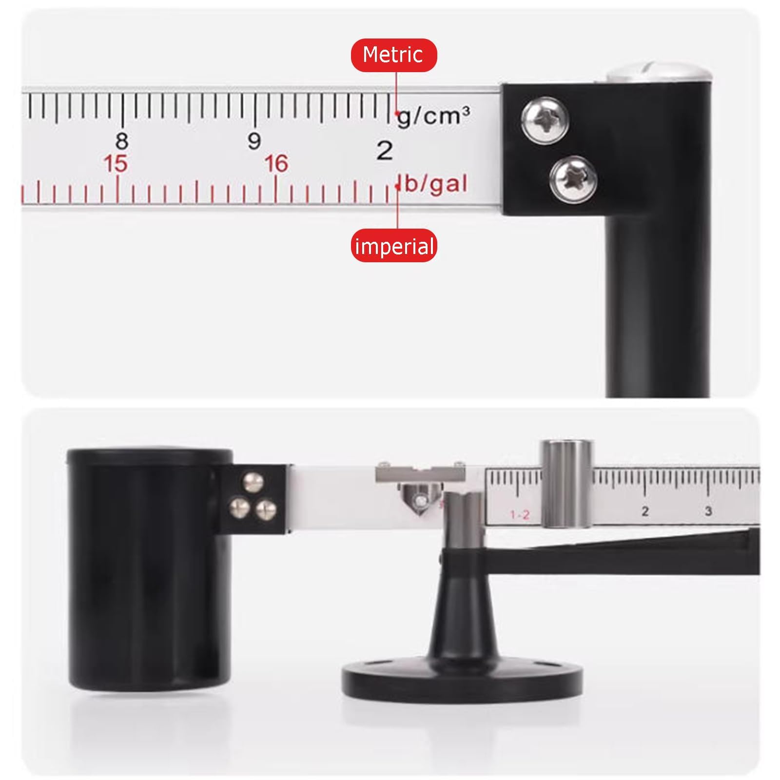 Kit De Prueba De Lodo, Testador Portátil De Lodo, Hidrómetro Y Viscómetro De Lodo, Kit De Medidor De Contenido De Arena, con Caja De Aluminio, Reómetro Preciso para Análisis De Laboratorio