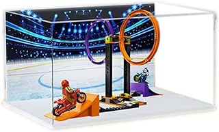 Acrylic Display Case for Lego City Stuntz Spinning Stunt Challenge 60360 Model - Dustproof Anti-UV Storage Box - Ideal for Collectors
