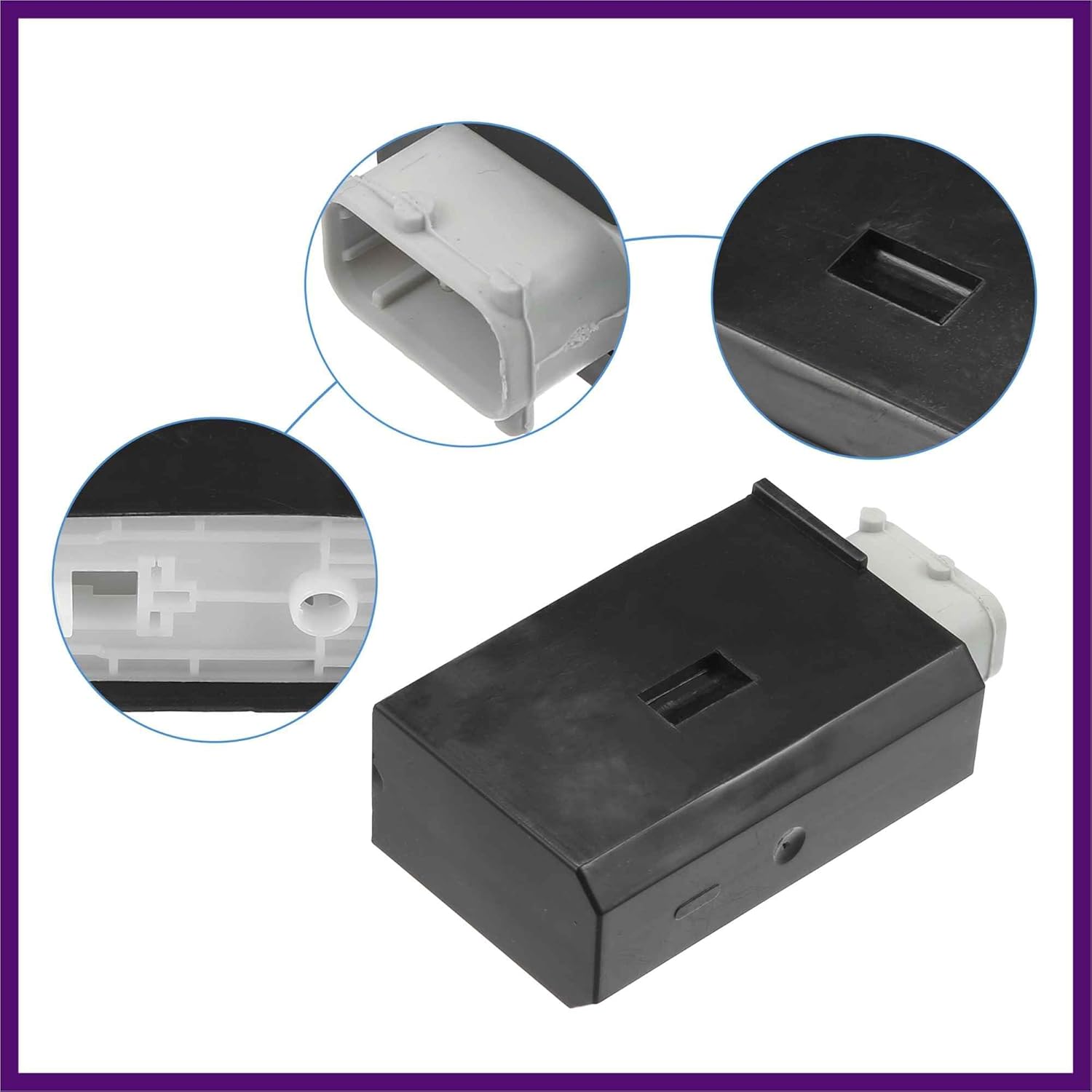 Front Left Rear Left Door Lock Latch Actuator Replacement Fit for BMW 525i - Pack of 1 Black White Gray Premium Fit Design