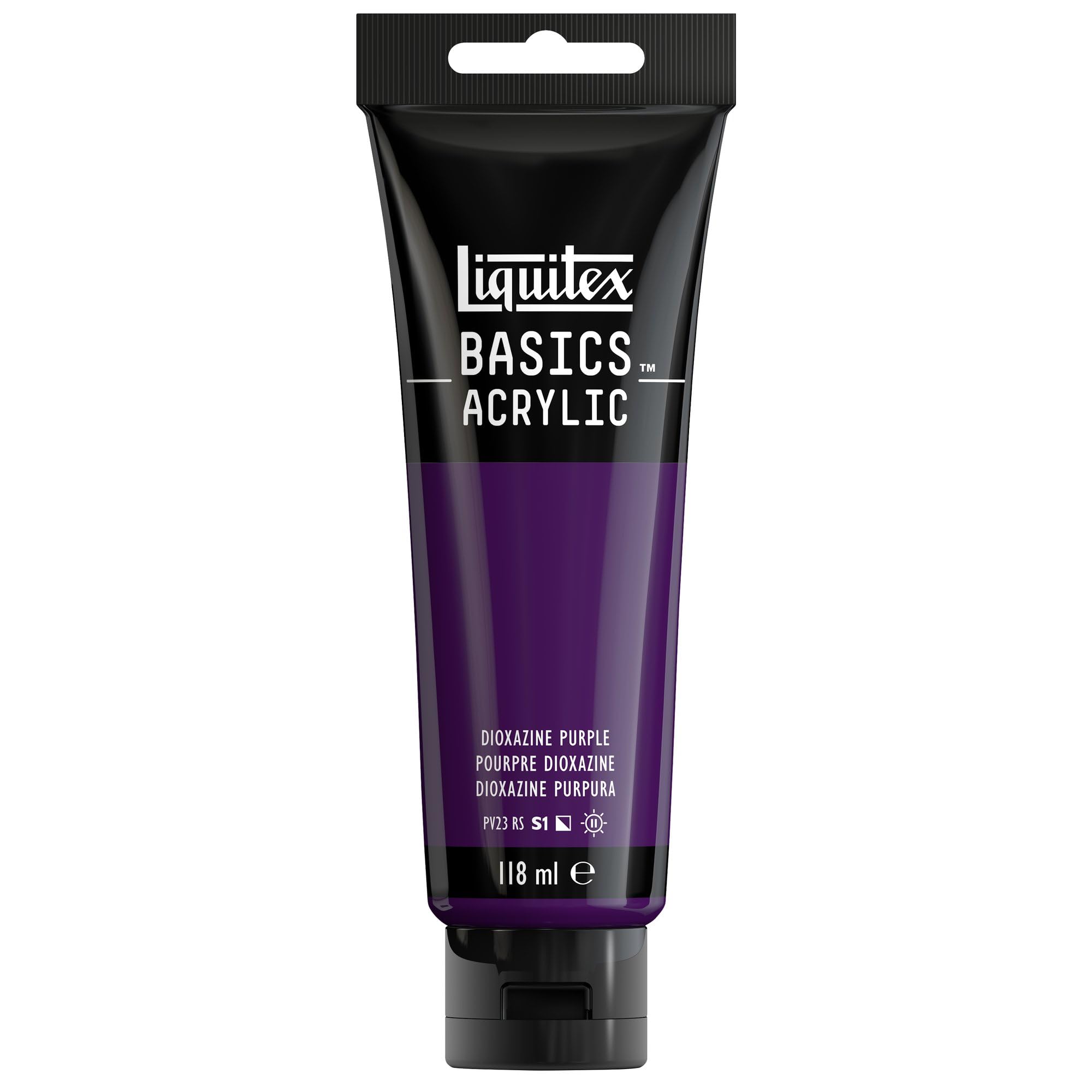 LIQUITEX Basics Acrylic Paint, Dioxazine Purple, 118 ml Tube