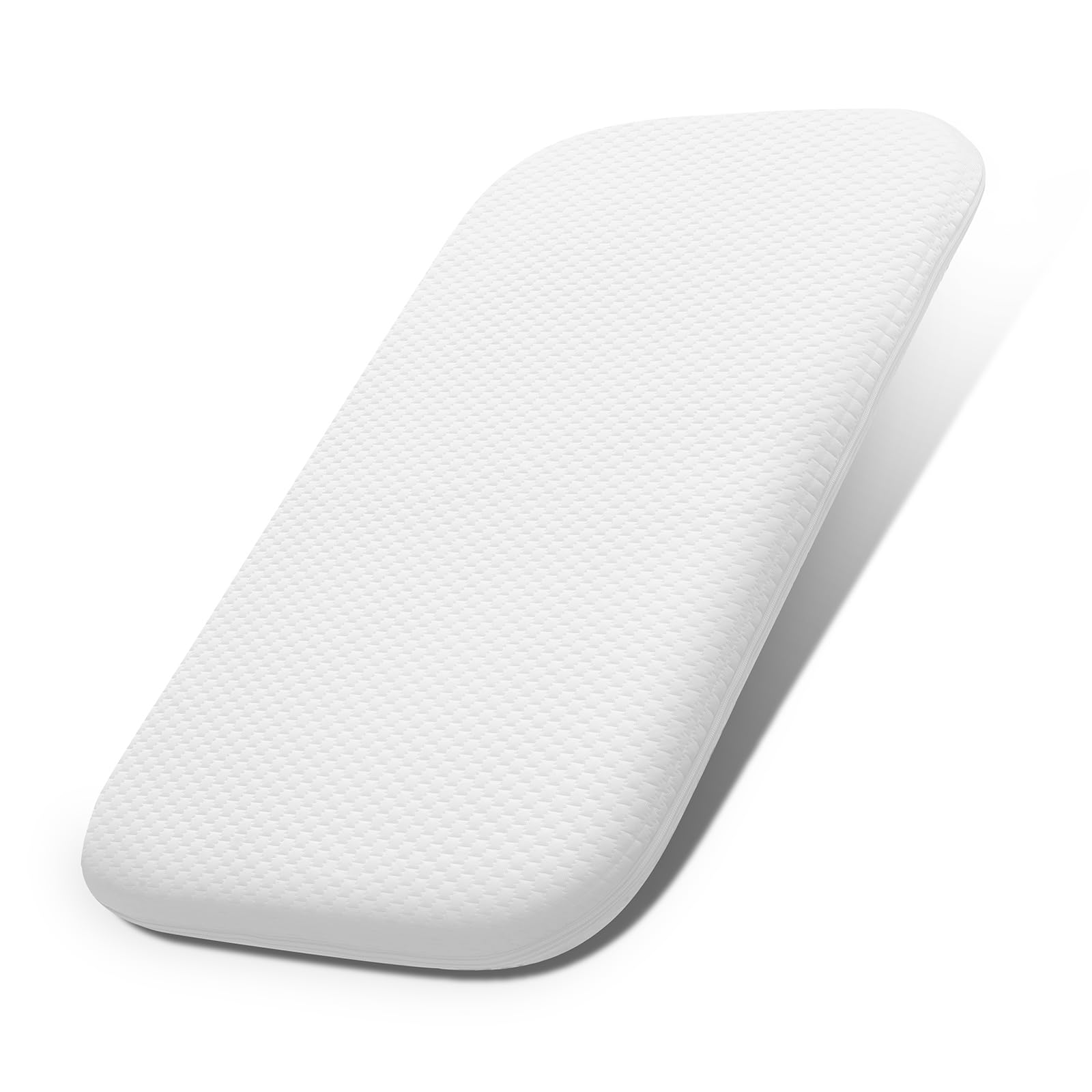 Photo 1 of Lisara Baby Bassinet Mattress, 32 x 18 Dual Sided Gel Memory Foam Mattress with Waterproof, Removable and Breathable Ice Silk Cover, Fit for RONBEI Bassinet, Ingenuity Foldaway and Cuddor Bassinet