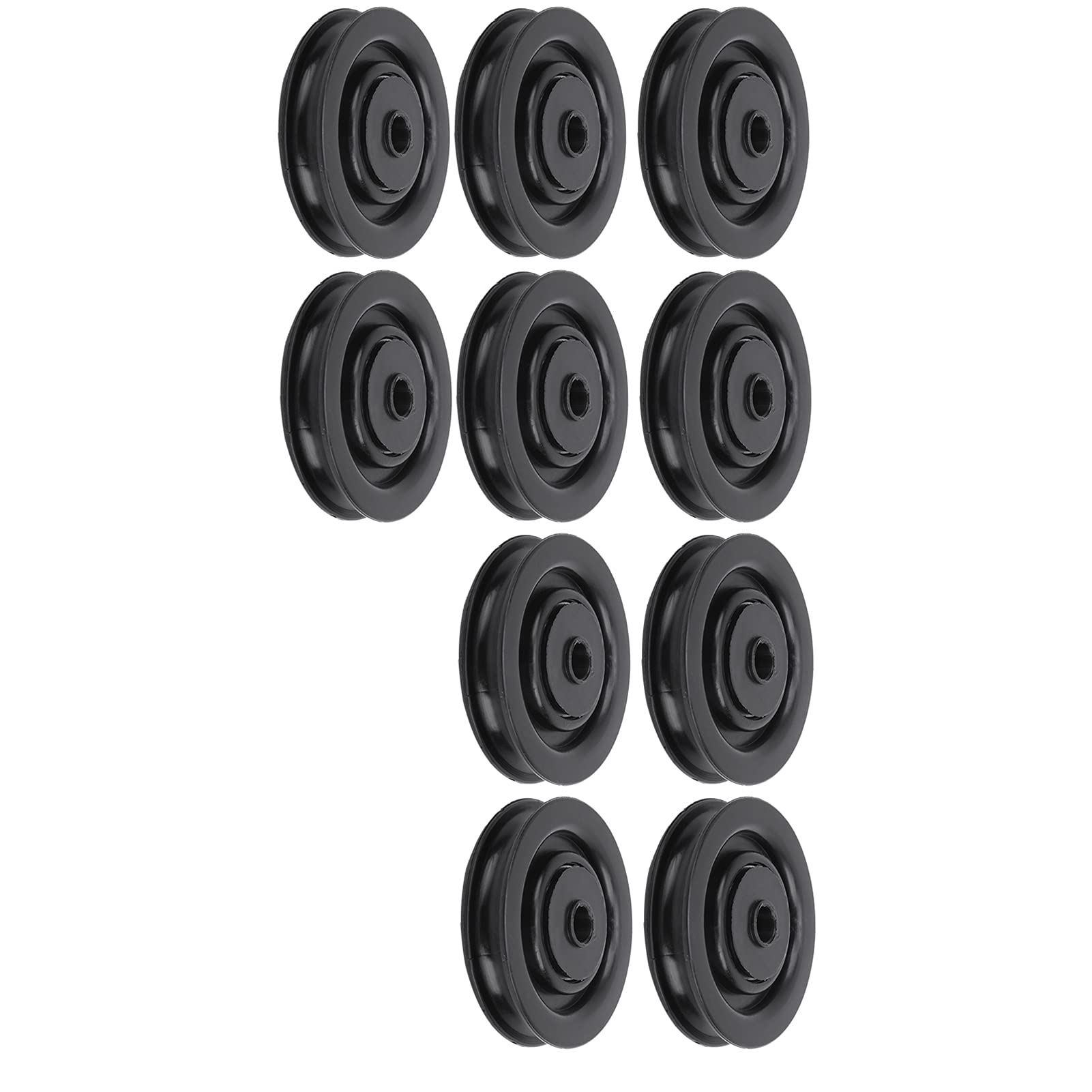 Roue de poulie de roulement, 10 pièces 75mm / 90mm Roue de poulie de roulement en Nylon Universelle pour équipement de Gymnastique de Machine à câble(75mm)