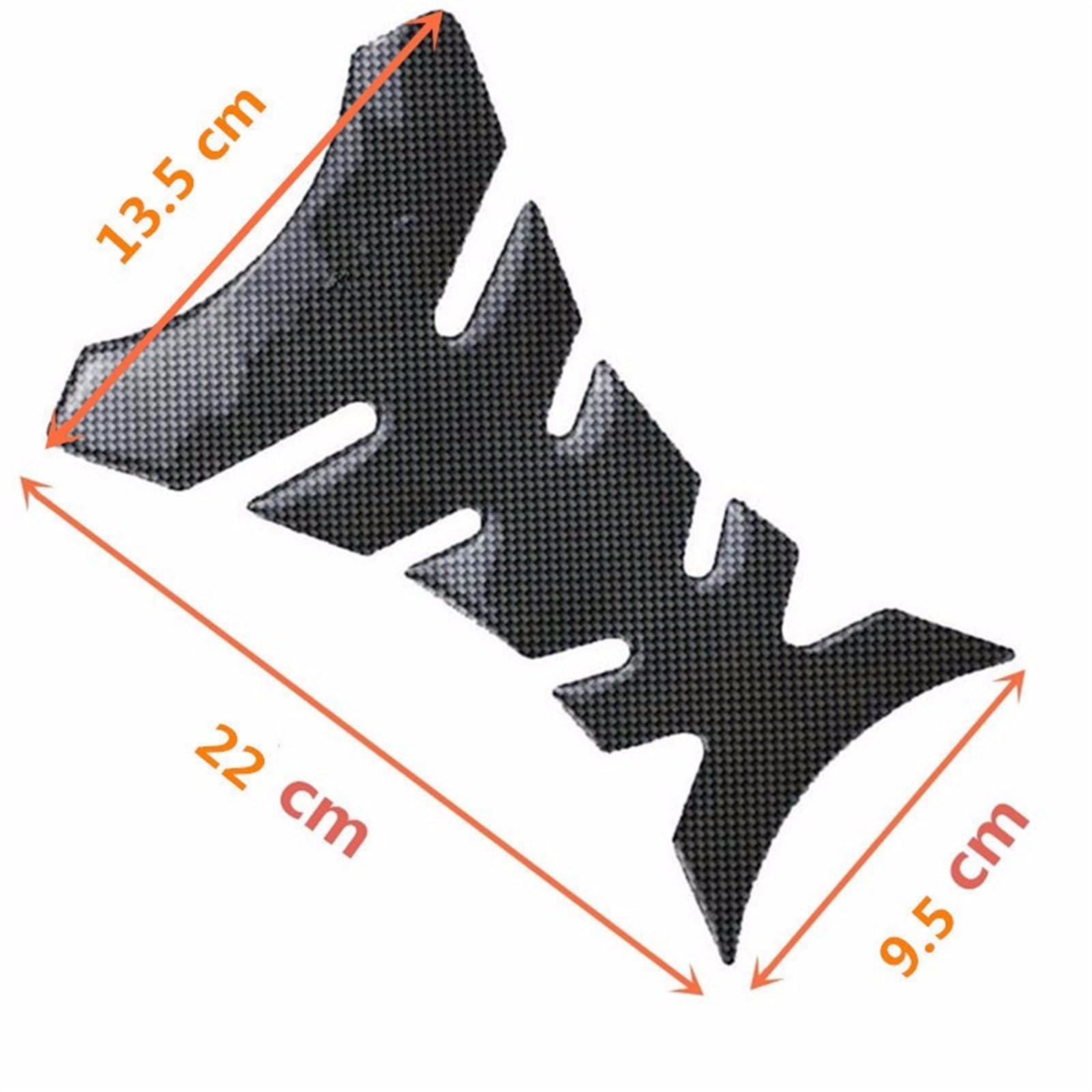 Motorrad Tankpad Suzuki GSXR - 3D Kohlefaser Schutzaufkleber