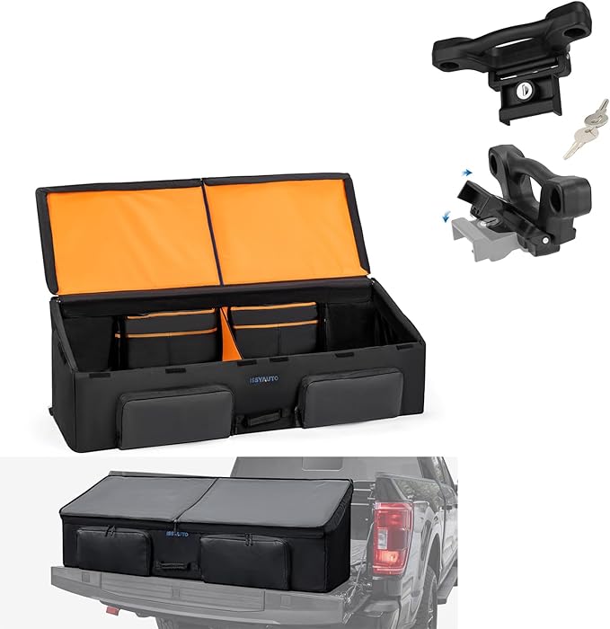 ISSYAUTO Full Size Truck Bed Cargo Box Organizer for Pickup