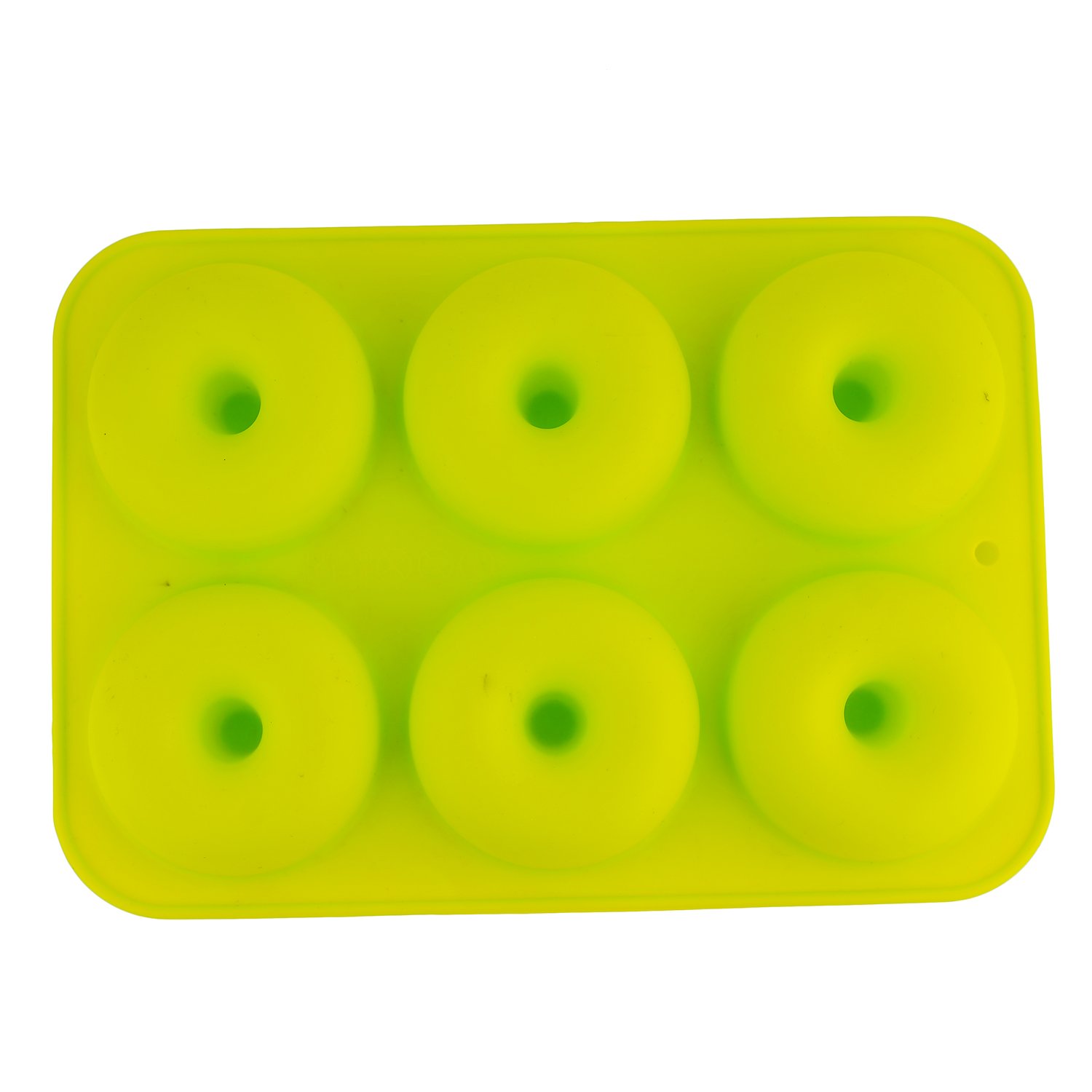 Selecto Bake Green Silicone Donut Moulds, Silicon Doughnut Mould Large Non-Stick 6 Cavity Molds Doughnut Tray Donut Pan Bagel Baking Tin Muffin Cupcake Biscuit Doughnut Maker Bakeware,