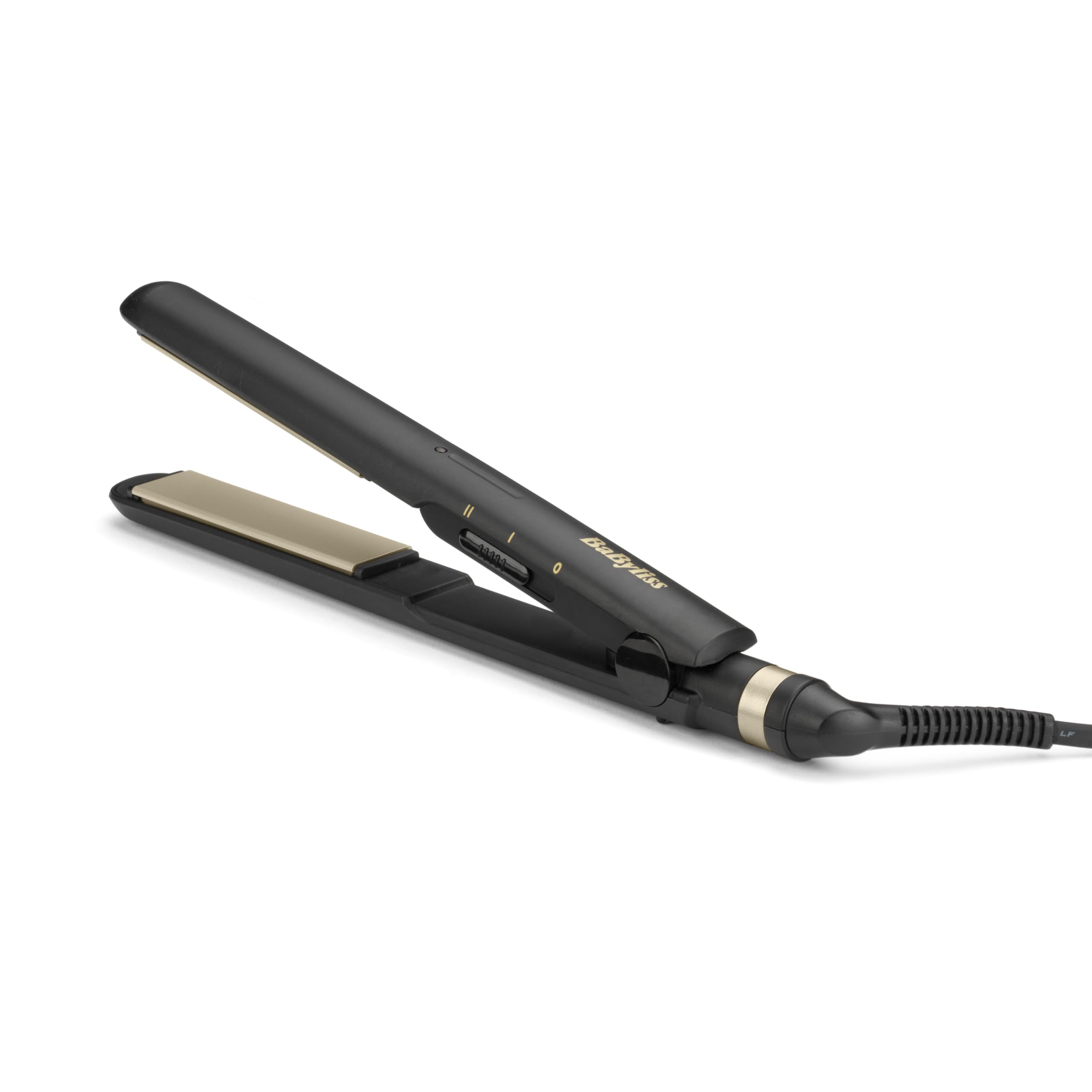 BaByliss Piastra Capelli Ceramic Straight, Multi-voltaggio, look lisci, Tappetino termo-resistente incluso, 2 temperature 200°C - 230°C, nero, ST089E
