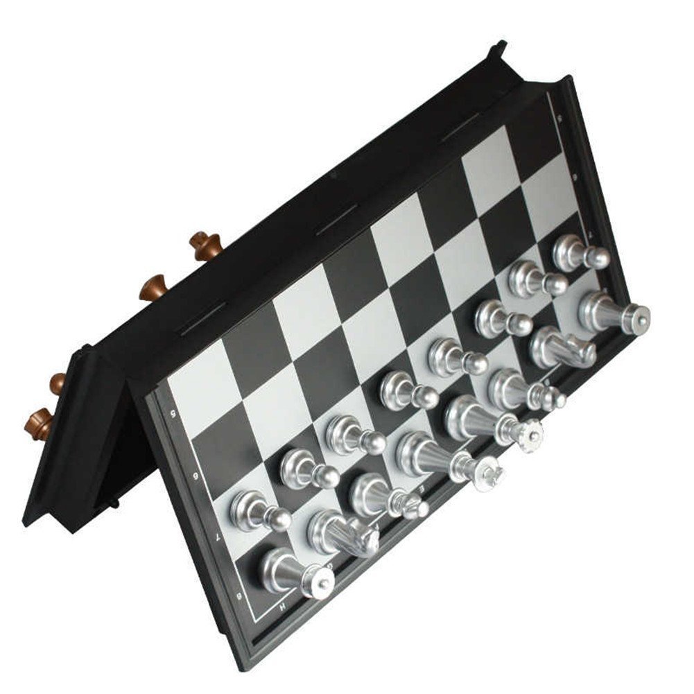 Scacchiera Magnetica Pieghevole 13x13 Cm Con Pezzi Integrati E Borsa Trasporto – Perfetta Per Viaggi, Casa E Regali Educativi