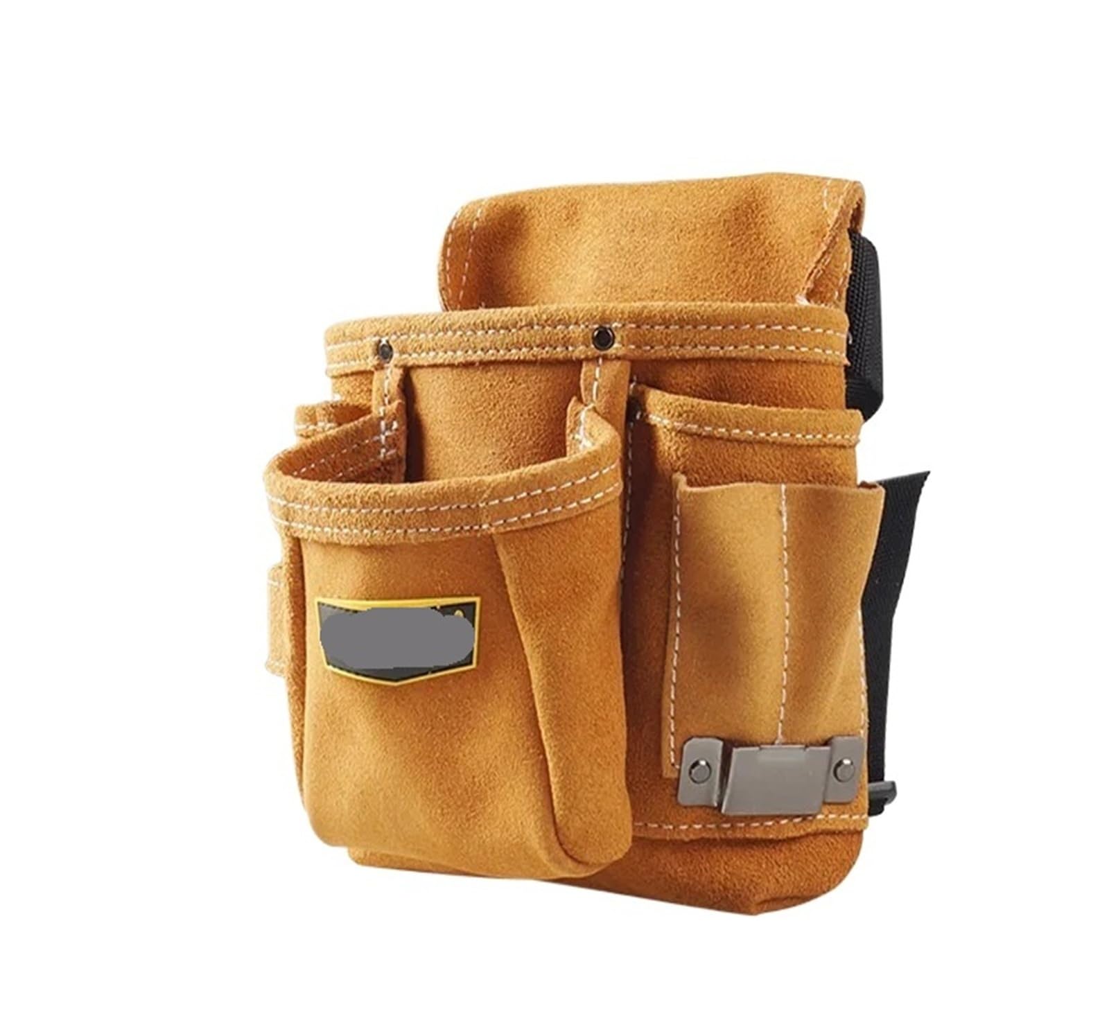 Leather Tool Bag Thick Cowhide Multifunction Electrician Woodworking Repair Waist Tool Pouch Hardware Tool