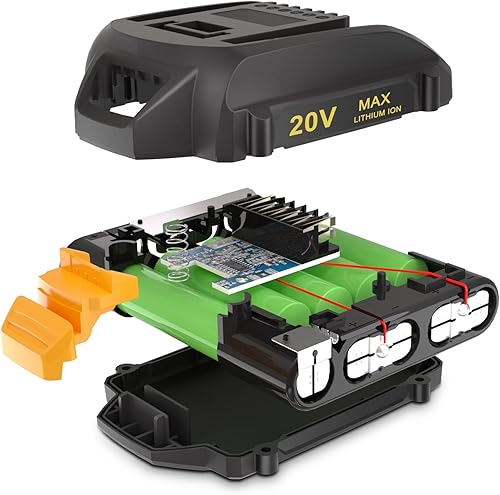 Miniatura 2 de KUNLUN Batería de repuesto de 3.5Ah para batería Worx de 20 V WA3525, WA3578, WA3575, WA3520, WG151s, WG155s, WG251s, compatible con herramientas