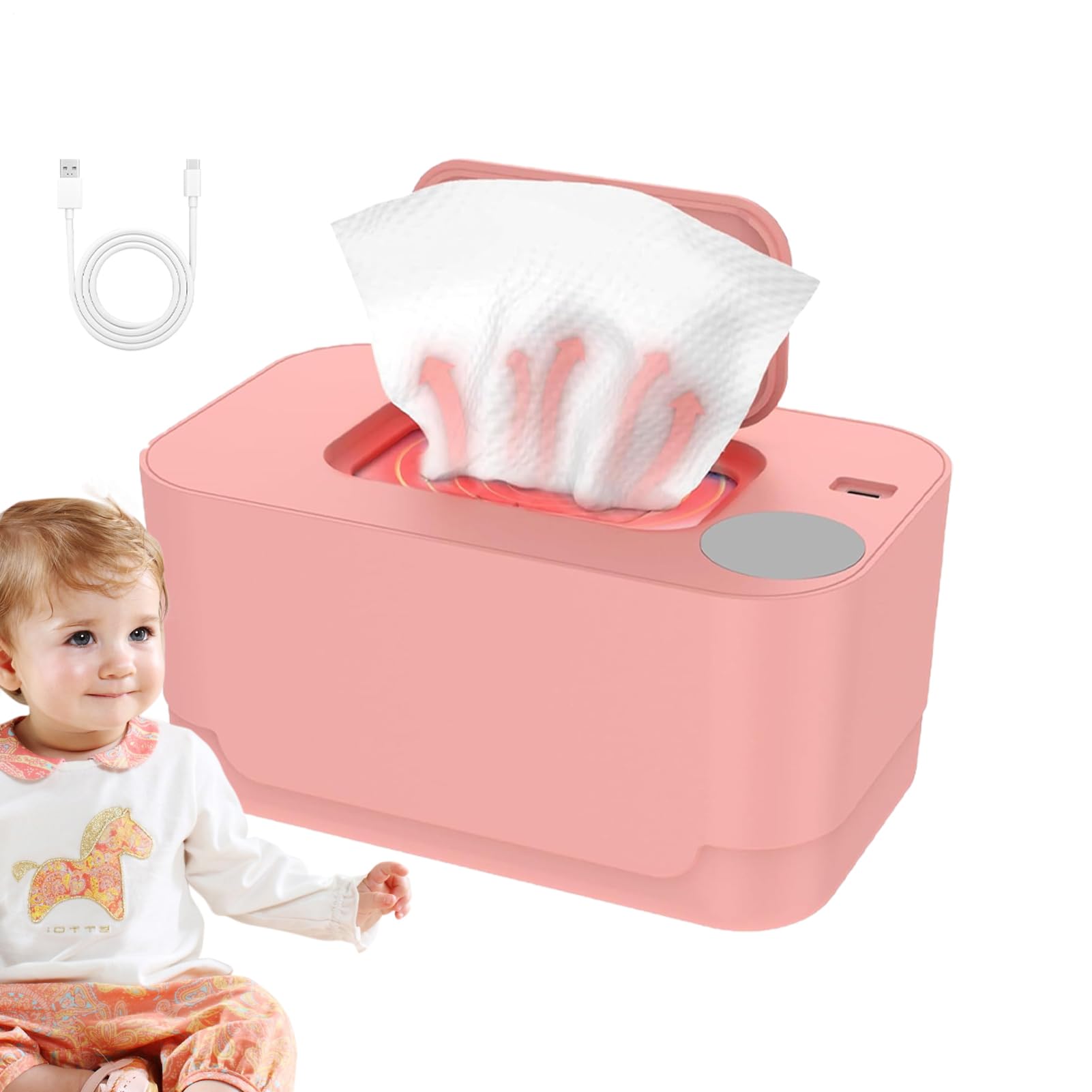 wischen wärmer - Dispenser per Wischen wärmerer, Wischtuchspender | Home verwenden nasse Wischtücher wärmerer Dispenser, Tragbarer platzoldder Windelheizheizhalter Fall für Wohnzimmer