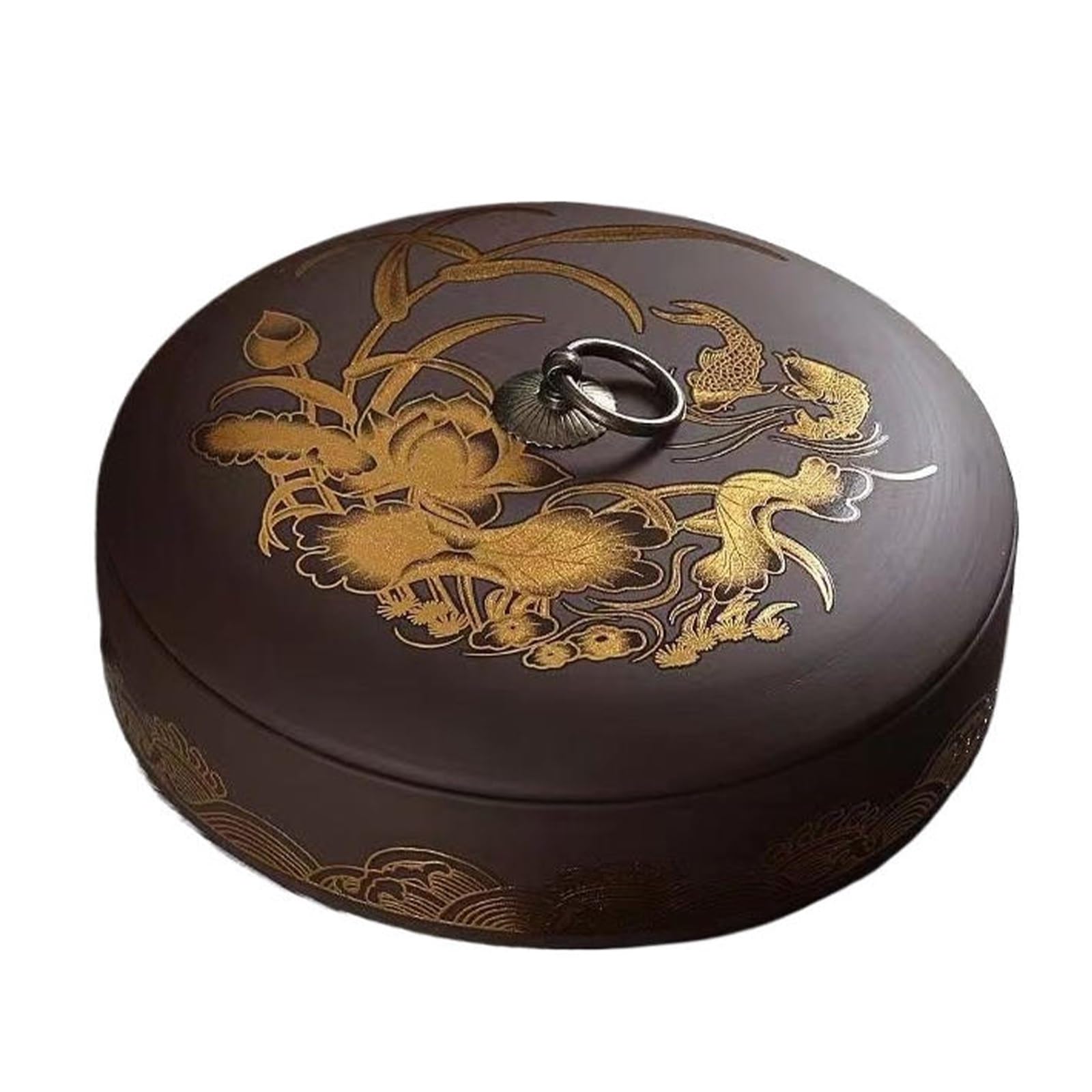 Vnook Puer-Teekuchen dose, Teedosen, Tee Aufbewahrungsglas, Können Gestapelt, Staubdicht, mit luftdichtem Deckel, für Haushalt, Kaffee, Zucker, Tee, Zubehör Teezeremonie(Gold)