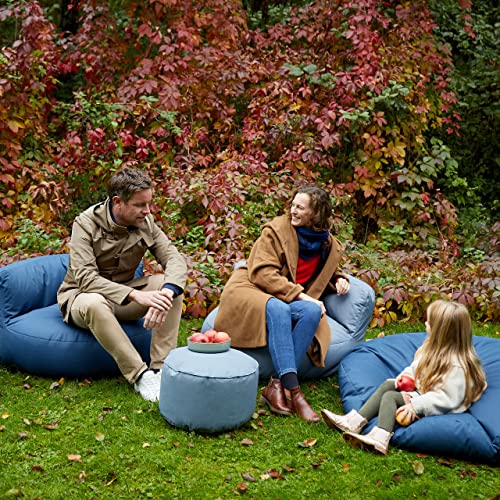 Lumaland Sitzsack Lounge | Sofa-Sitzsack 90 x 50 cm mit Rückenlehne | Indoor & Outdoor Beanbag | Wasserabweisend… – Bild 4
