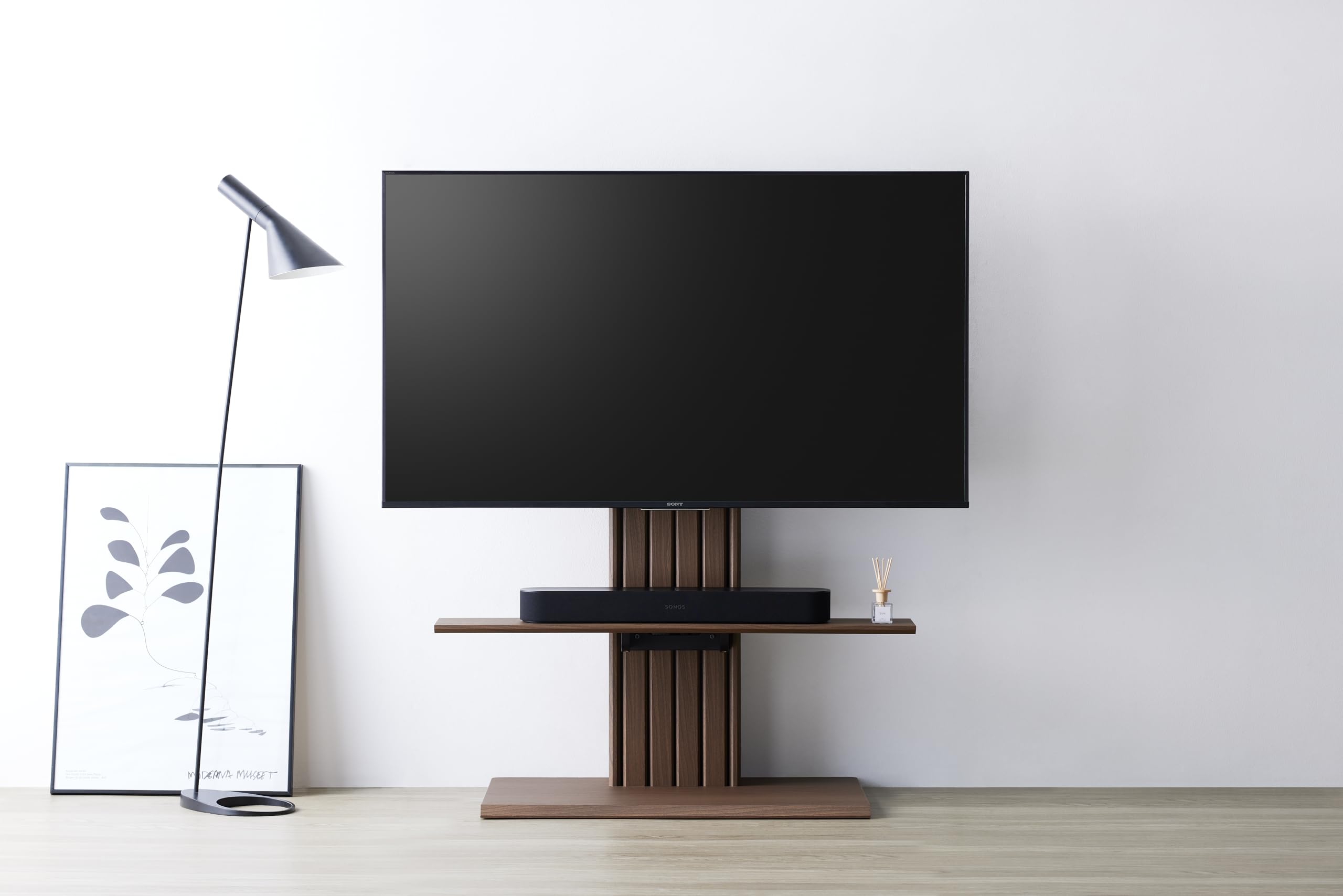 セール中につき、通常特価8,778円より30％引きの6,144円!　朝日木材加工　Zasnitz Wall TV 79　壁寄せテレビスタンド　ZSN-TV-79　壁掛けスタンド　テレビ台　 TVスタンド】サウンドバー使うならこれ一択!! 「朝日木材加工 壁寄せ