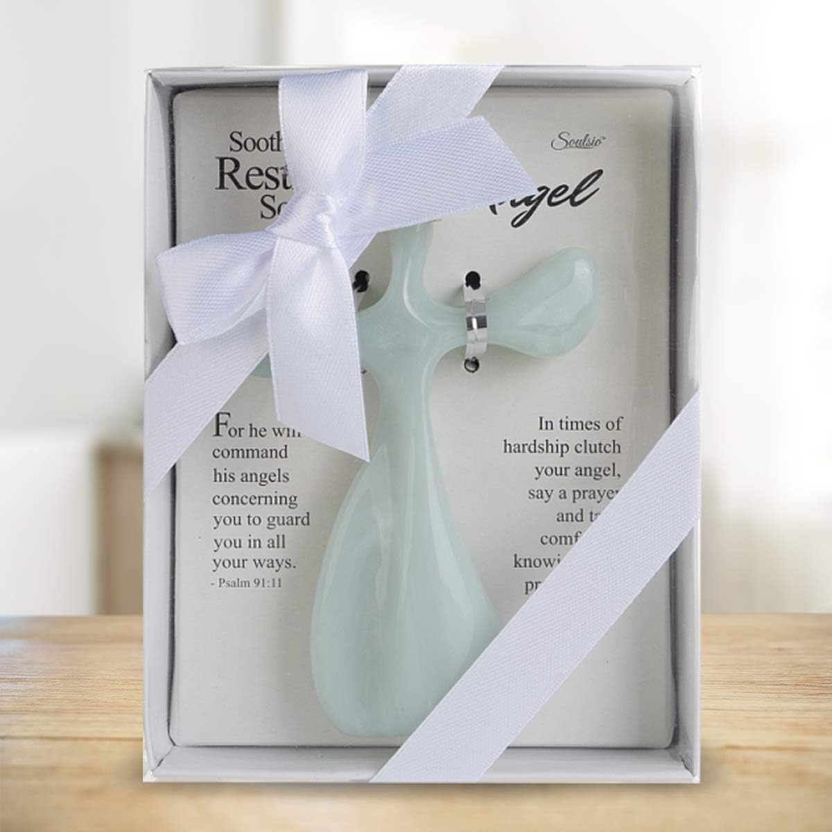 Soothe My Restless Soul Angel Prayer Cross- Embrace Faith and Devotion- Handheld - Image 3