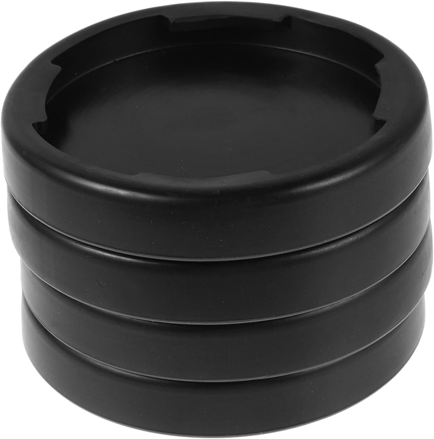 4pcs Slip Exercise Equipment Mats Noise Reducing Pads for Treadmill Fitness Machines Durable High Elasticity Stabilizer Mats for Home Gyms Commercial Use