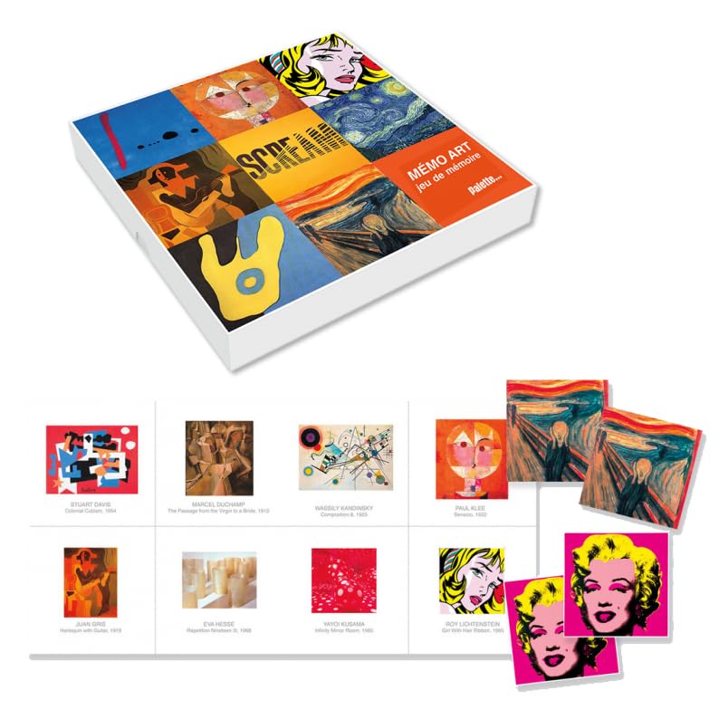 Mémo art - Boîte de jeux: jeu de mémoire