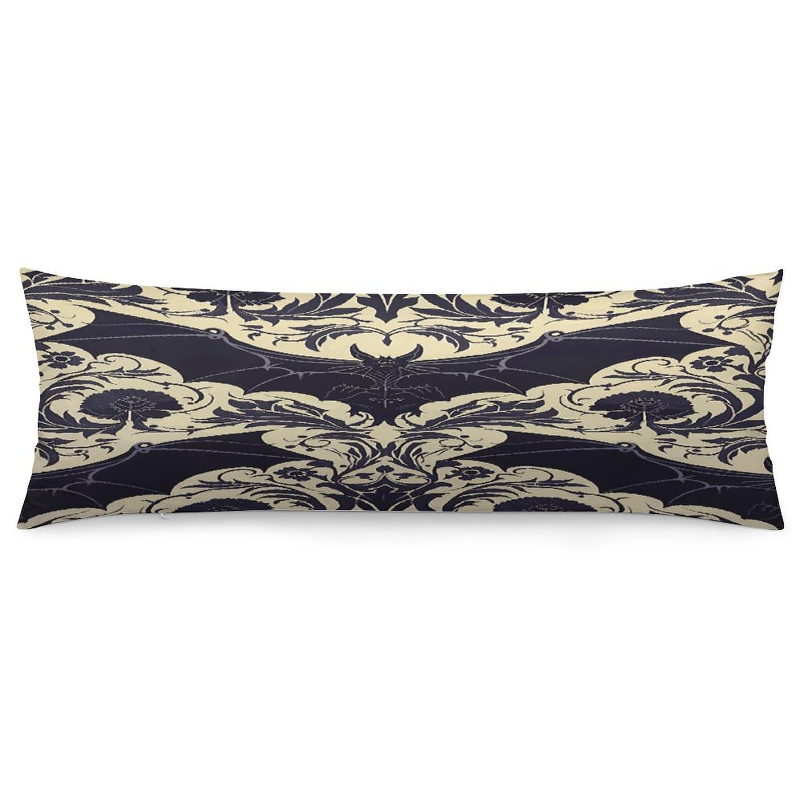 Bat Pattern Body Pillow Cover Soft Full Long Pillow Cover Decorative Large Pillow Case Cozy Body Pillow Pillowcase Pillow Shams for Bed Sofa Couch Room Decor 18.9 X 53 Inch