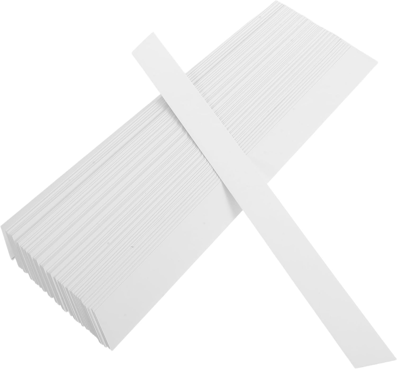PATKAW 100pcs White Paper Collar Stays for Men Dress Shirts