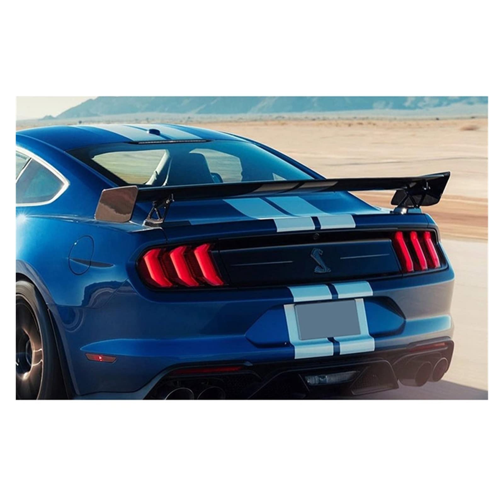 Aileron Arrière Pour Ford Mustang 2015-2022 – Spoiler De Toit/Coffre – Améliore Stabilité Et Style – Installation Collée Facile