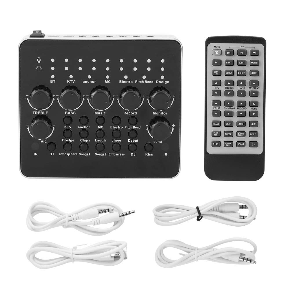 Live Sound Card, Suitable for Most for Bt‑enabled Electronic Devices USB Sound Card Live K Song Card, Support for Bluetooth Function V10