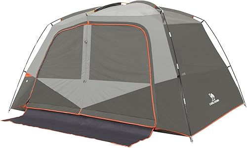 Miniatura 10 de CAMEL CROWN Tiendas para acampar 4 personas tienda impermeable fácil configuración mochilero carpas con alfombras de piso tienda familiar para