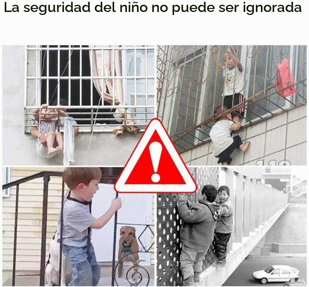 Malla de Cuerda de Cáñamo, Red de Protección, Red de Cuerda Cáñamo, Red de Valla al Aire Libre, Red de Seguridad Niños Que Suben, Red Anticaída Balcón Escalera, Red de Partición De(Size:1*7m(3*22ft))