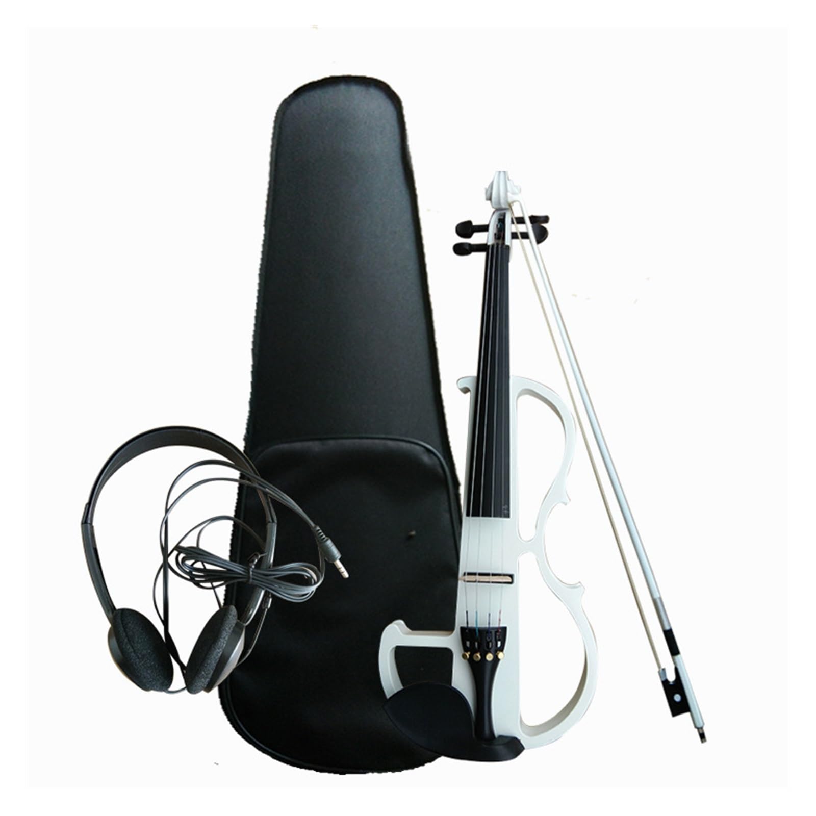 Violino Elettronico Bianco 4/4 Per Adulti Strumento A Corde Per Principianti Violino