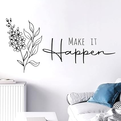 Kotart Motivational Quotes Wall Stickers for Home and Office - Inspirational Quotes Wall Decals for Study Room Decor (48 x 96 cm, PVC) (Quotes-1)