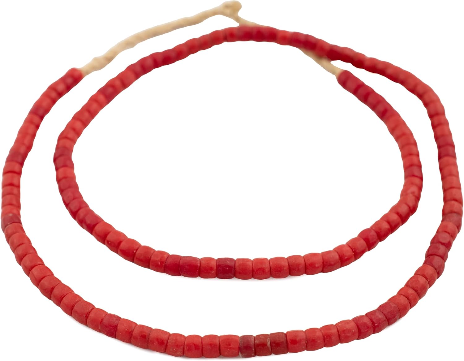 The Bead Chest Red Turkana Beads: Authentic East African Tribal Glass Beads from Kenya