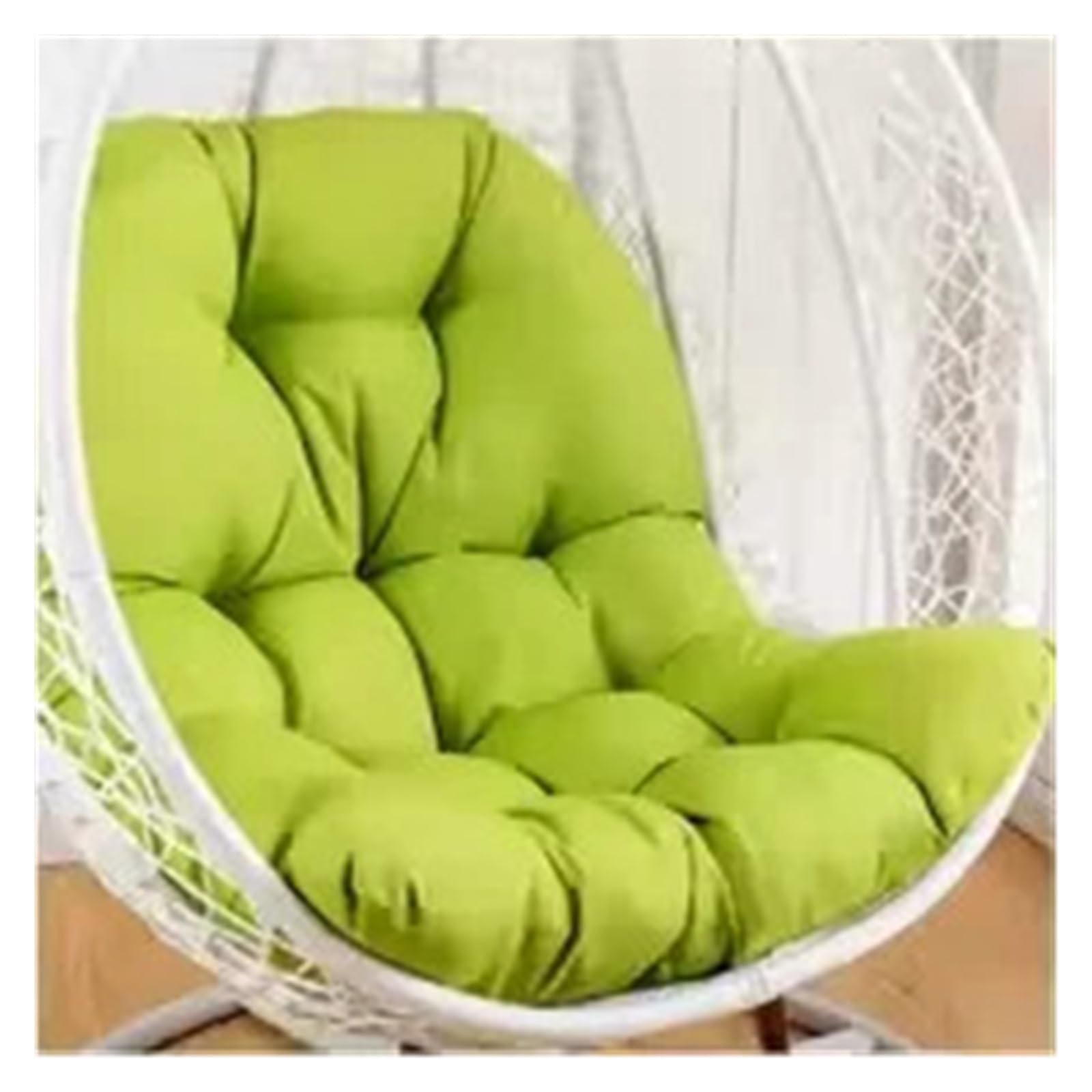 RRYPBOVG Hanging Chair Cushion 120x80cm Hanging Basket Egg Chair Cushion Outdoor Sofa Swing Chair Cushion(Green)