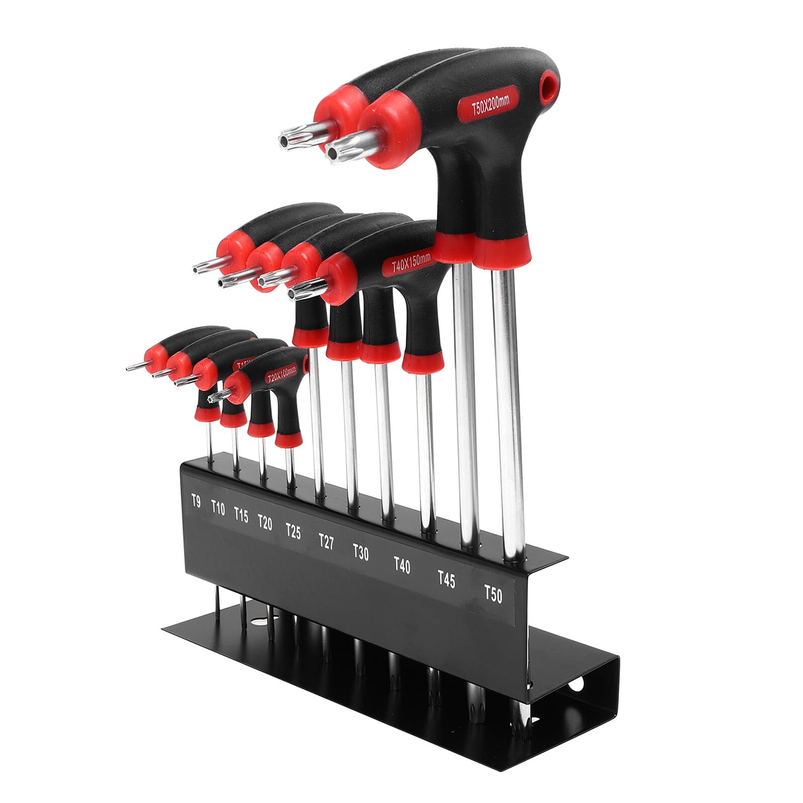 GLEAVI Set 10 Chiavi Esagonali a T con Staffa Impugnatura Ergonomica Materiale Robusto per Riparazioni Domestiche e Veicoli