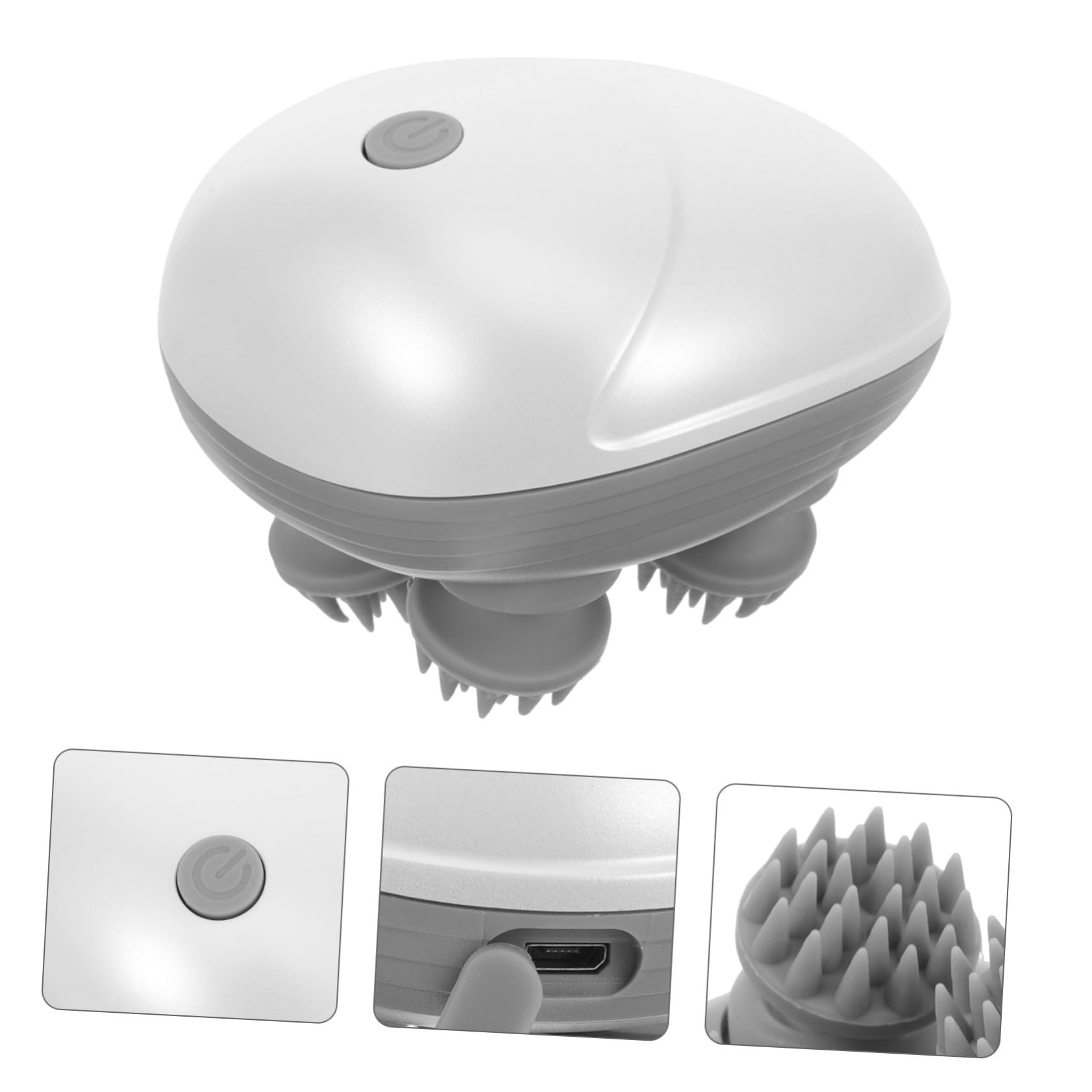 Baluue 2 Juegos Masajeador Eléctrico para Cabeza y Cabelludo Masaje Profundo y Ergonómico Uso Húmedo y Seco Multifuncional para Cuerpo y Mascotas Diseño Cómodo y Seguro Azul