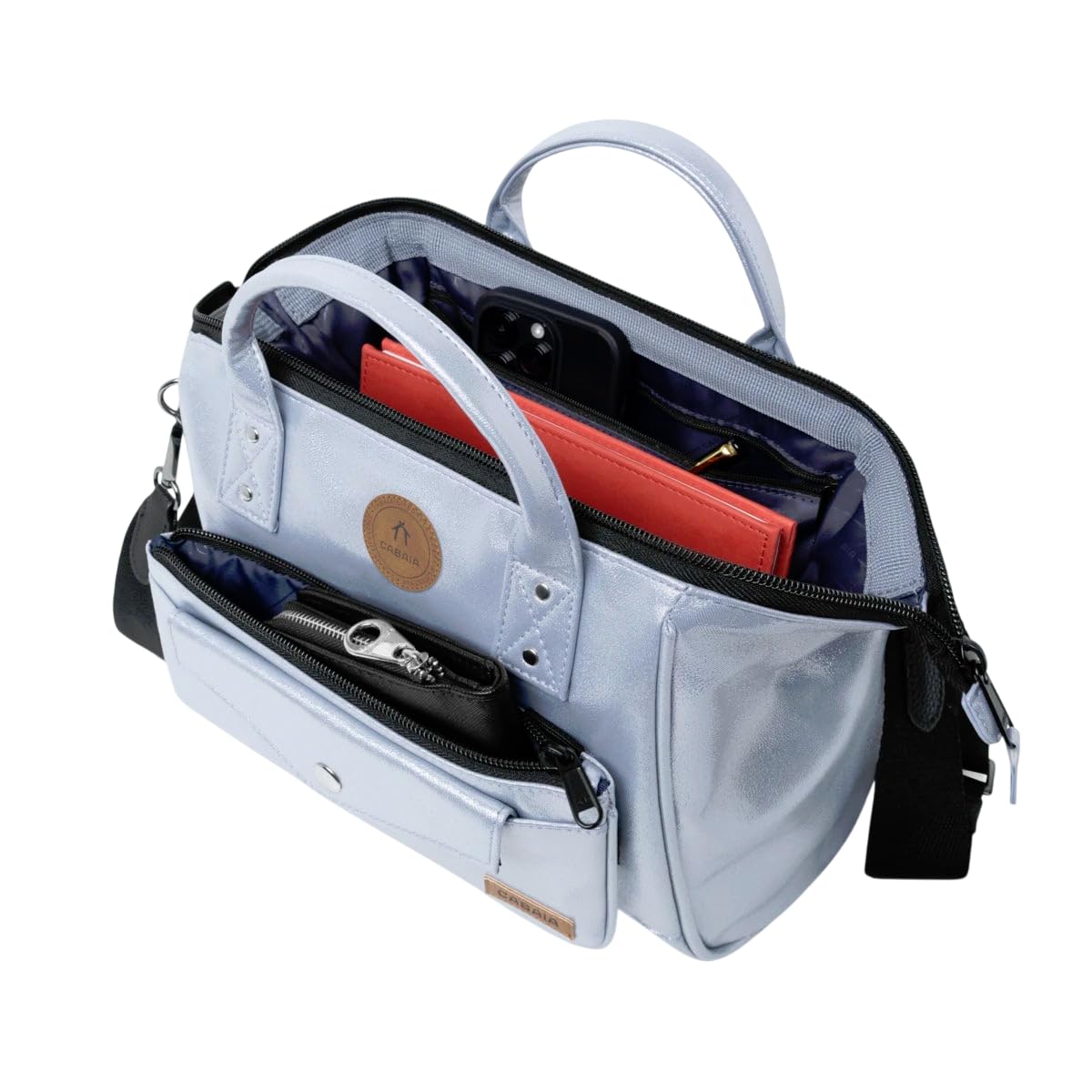 Cabaïa Crossbody Adventurer Medium Fiji silver | Wasserabweisend
