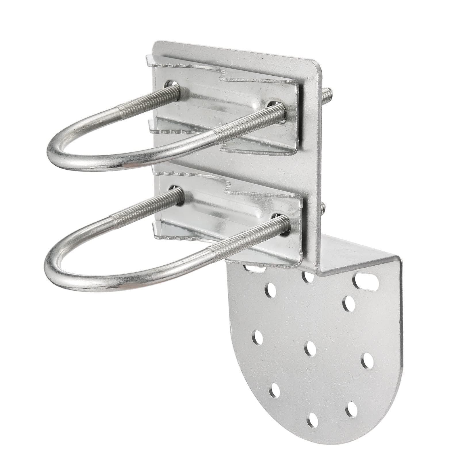 Bingfu Support Mural Antenne Fixation Mât Antenne Antirouille Accessoires Matériels pour Extérieur Maison Support de Poteau d'antenne Kits de Montage