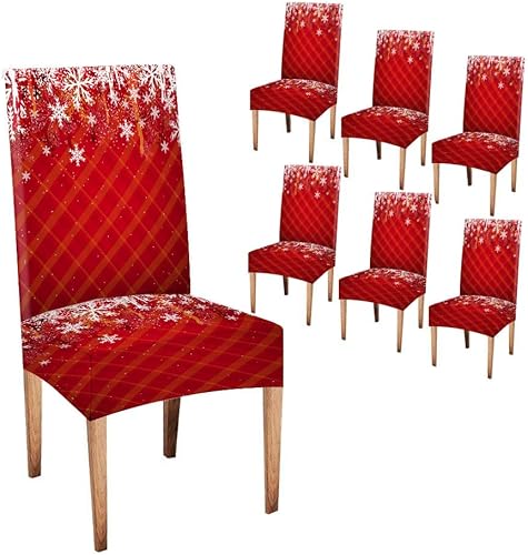 Miniatura 95 de CAPSCEOLL Fundas para Sillas De Comedor 6 fundas de asiento de silla, extraíbles y lavables, fundas para sillas Parson para comedor, sala de estar
