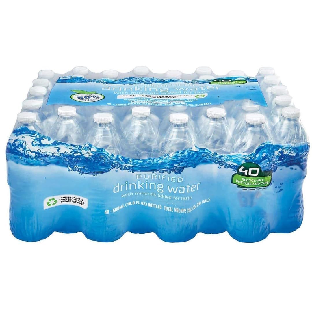 40 bottles of Purified Drinking Water 16.8 oz