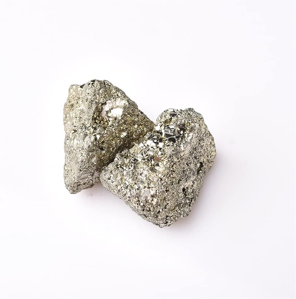 VOGGWBMQ ナチュラルマジック 天然黄鉄鉱クラスタークリスタル原石1個 不規則なディスプレイ 天然水晶 原石(色:黄鉄鉱クラス