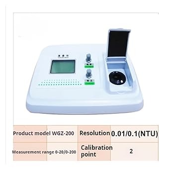 Benchtop Digital Turbidity Meter 0-200/1000NTU Laboratory Scattering Light Turbidimeter Water Quality Tester Clear Screen(WGZ-20)