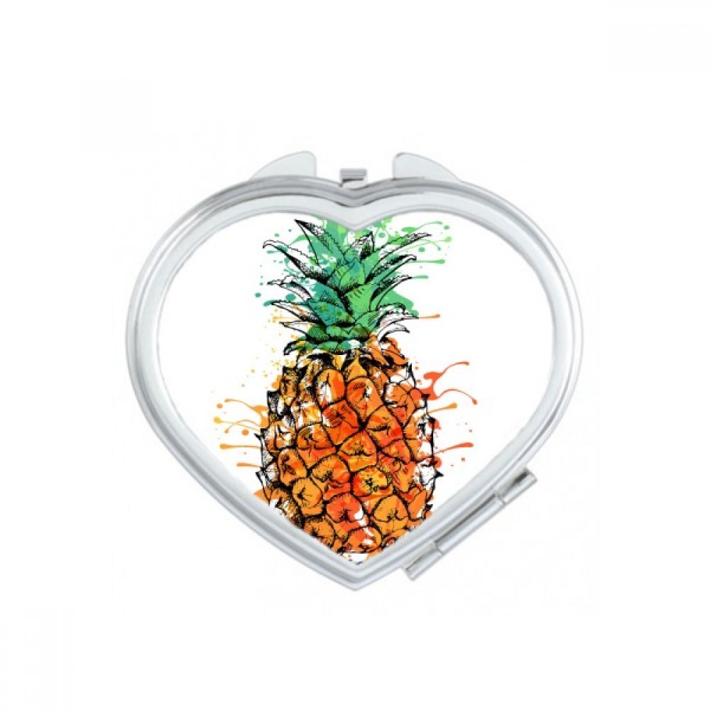Miroir de poche ananas parfait pour les retouches maquillage en voyage