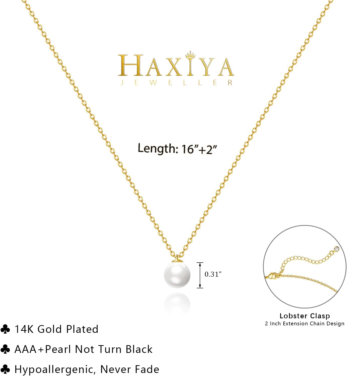 Gold Jewelry Set for Women - Dainty 14K Gold Plated Pearl Necklace and Earring Set with Drop Earrings, Bracelets, Choker Necklace - Wedding Jewelry Gift - Image 6