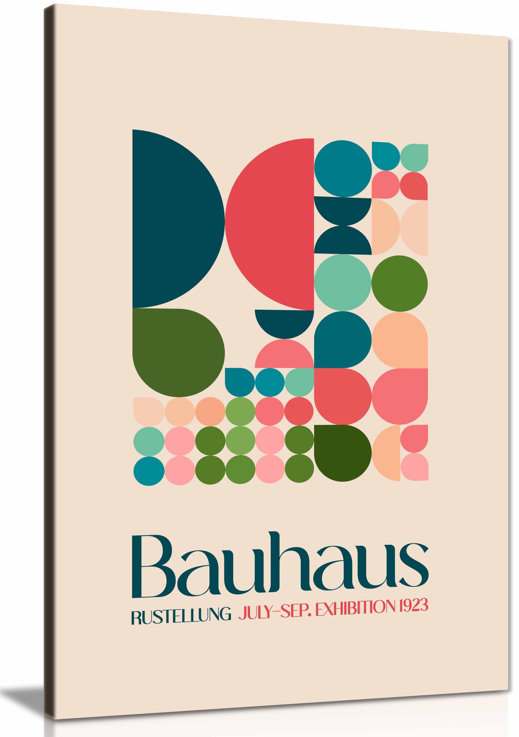 Bauhaus Kutular 2 Framed Canvas Print, Pictures for Home Walls, Bedroom, Living Room & Bathroom Decor 76x51cm (30x20in)
