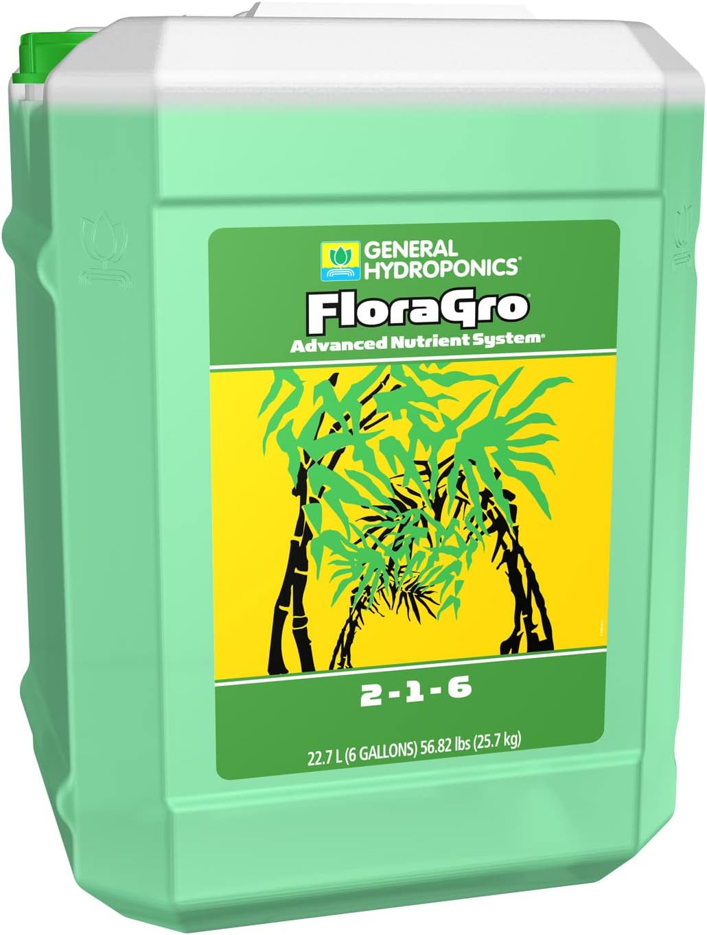 General HydroponicsGH1427 FloraGro, 6 Gallon, Amber