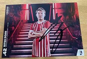 サッカー日本代表 堂安律 SCフライブルク 直筆サイン サッカー日本代表 堂安律 SCフライブルク 直筆サイン