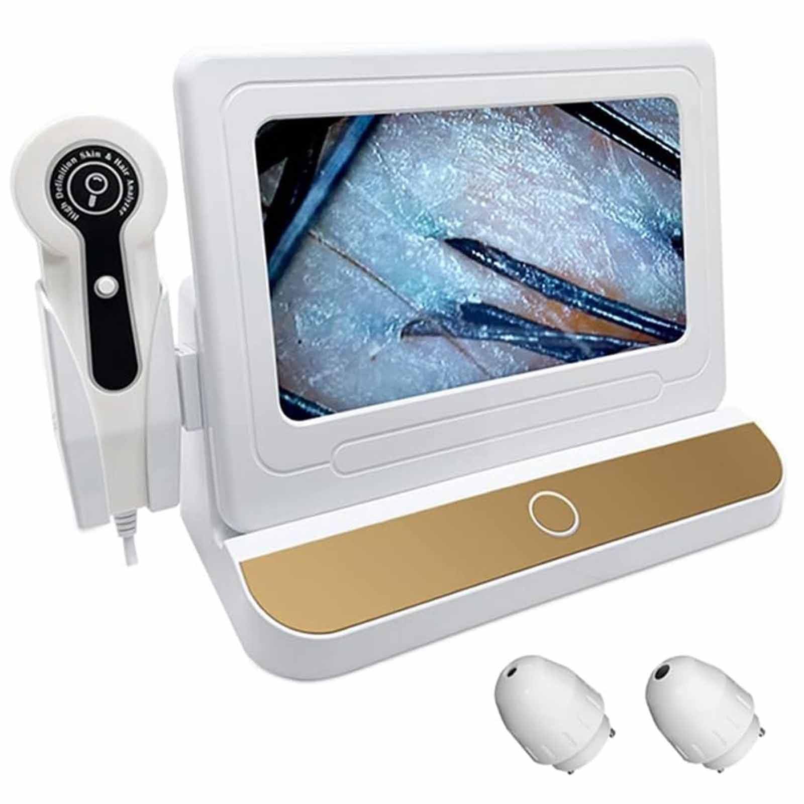 Analizador De Cabello De Diagnóstico De Piel, Detector Cuero Cabelludo Piel 11 Pulgadas, Máquina Analizadora De Detector De Cabello De Piel De Folículo Piloso De Cuero Cabelludo