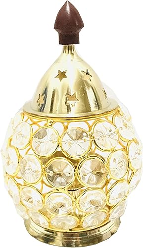 Akhand Diya Jyot Diya de cristal de latón para linterna de aceite Diwali, portavelas de diámetro decorativo para Navaratri Diya Navratri Pooja