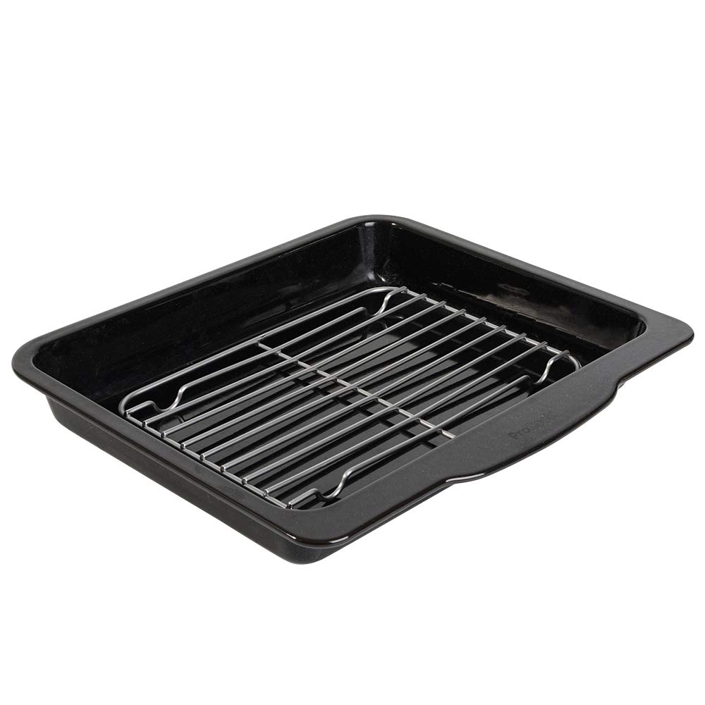 ProCook Heavy Gauge Enamel Roasting Tin with Rack 40cm x 35.5cm x 5cm
