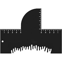 Hairline Guide Hair Line Ruler Measurement Indicator Styling Template Reusable Hairline Shaping Tool and Color Spray Edge Line up Tool for Barber Accessories