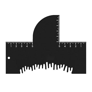 Hairline Guide Hair Line Ruler Measurement Indicator Styling Template Reusable Hairline Shaping Tool and Color Spray Edge Line up Tool for Barber Accessories